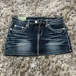 Mini Jean Skirt